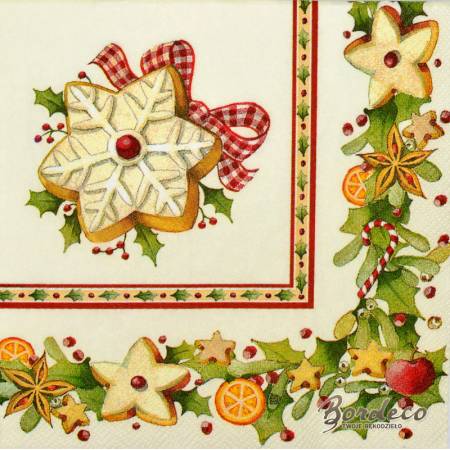 Serwetka do decoupage firmy VILLEROY&BOCH ciastecza 25x25cm